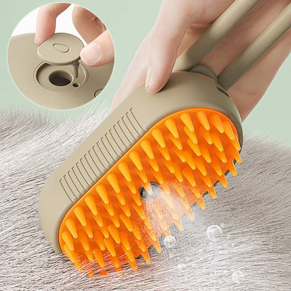 Cat Steam Spray Brush - Pet Grooming Comb Fur Removal Brush