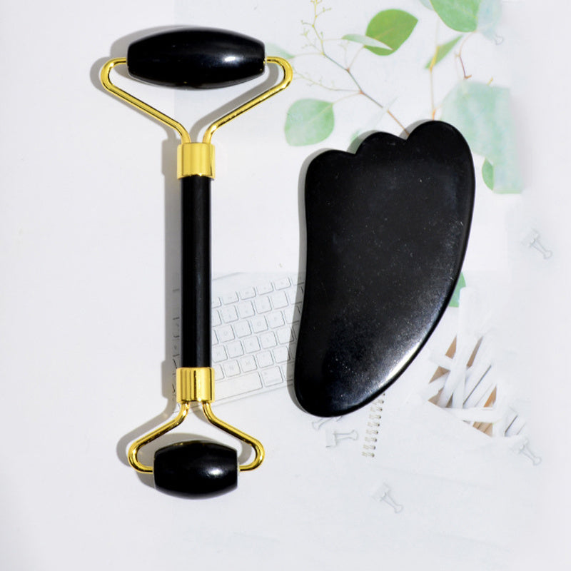 Black Stone Jade Roller for Face at Unamous™