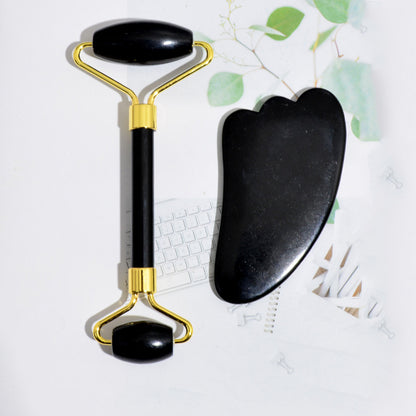 Black Stone Jade Roller for Face at Unamous™