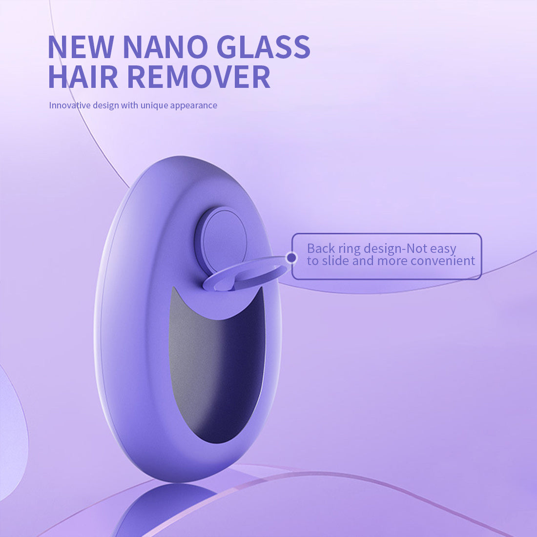 Body Hair Removal Epilator For Women at Unamous™ Purple Nano Glass
