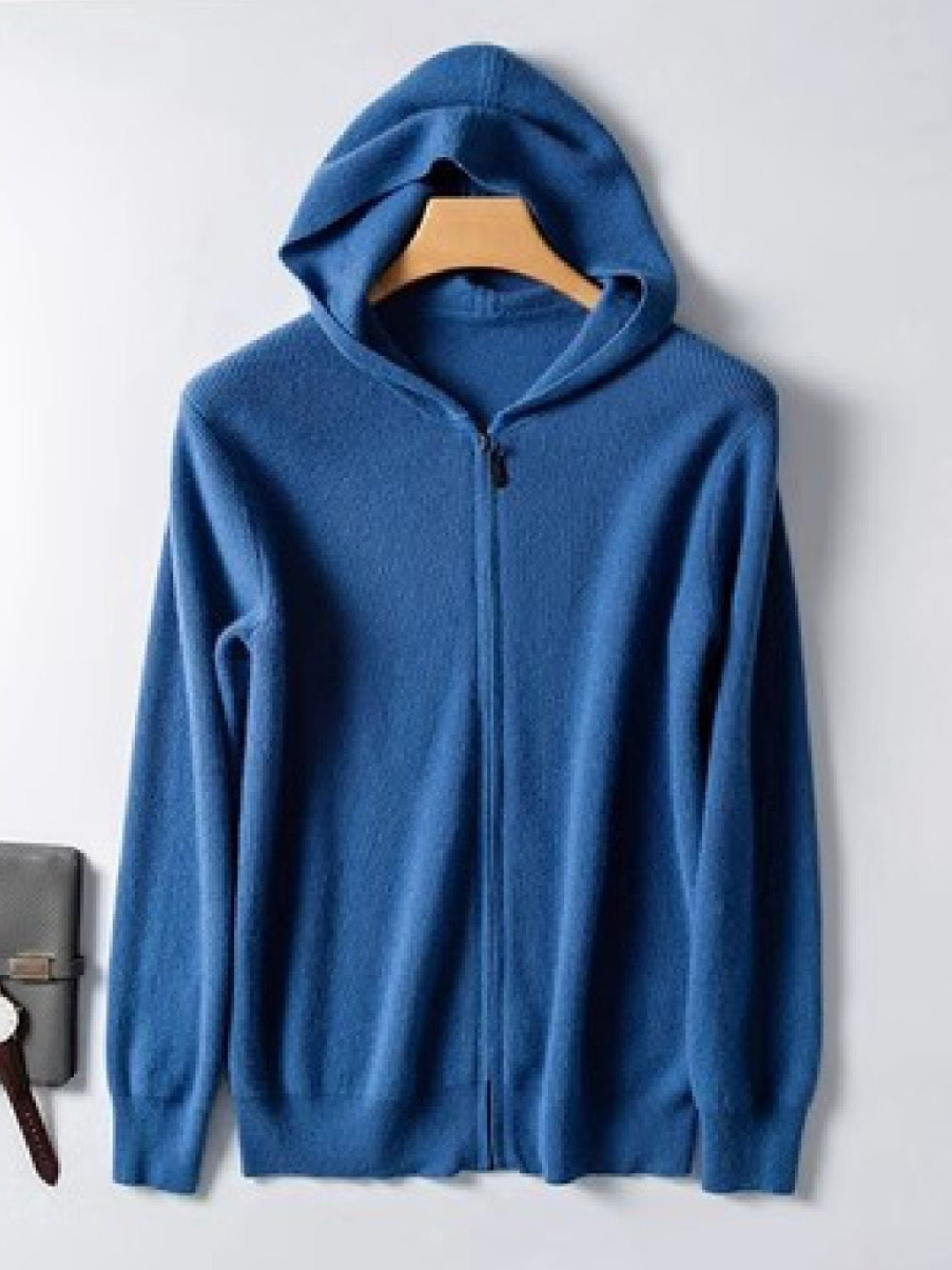 Men's Long Sleeve Hooded Cardigan Front Unamous™