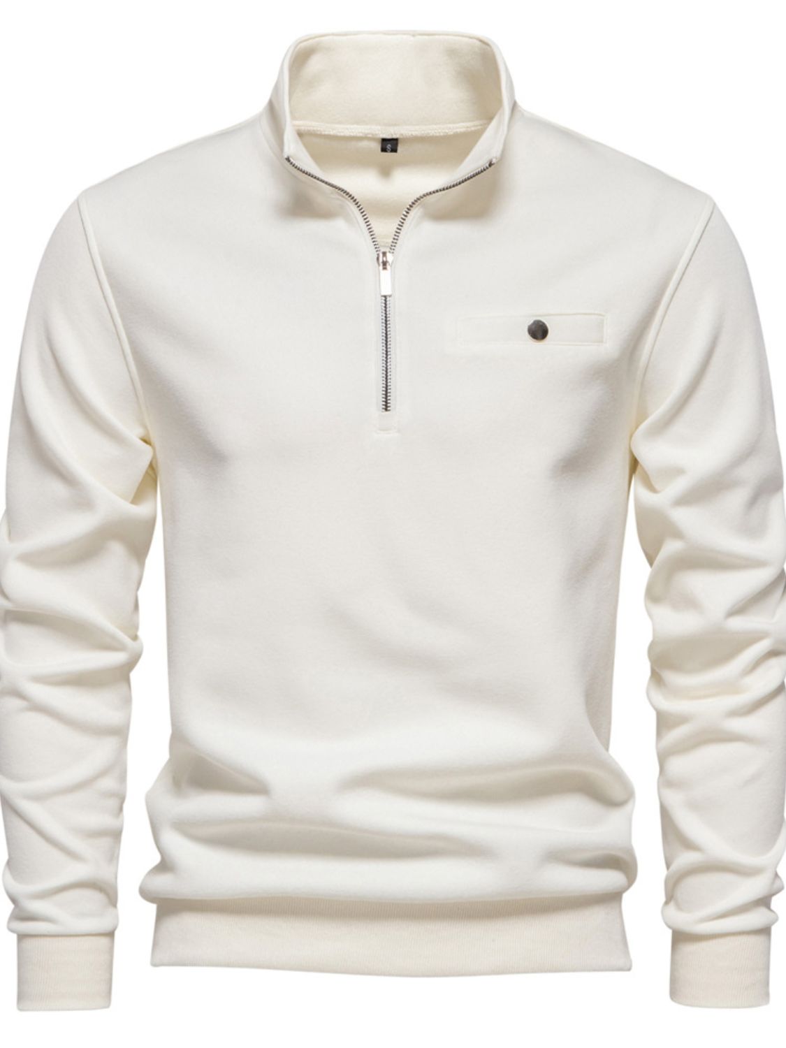 Men's Quarter Zip Long Sleeve Sweatshirt at Unamous™