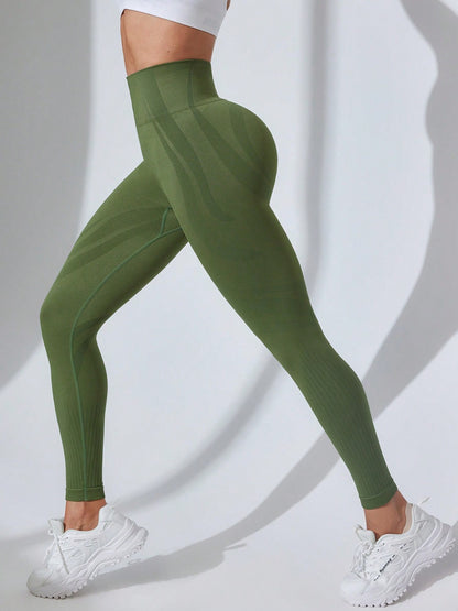 Seamless Leggings in green Color from Unamous™