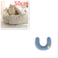 2 In 1 Dog And Cat Bed Pet Winter Bed Round Plush Warm Bed