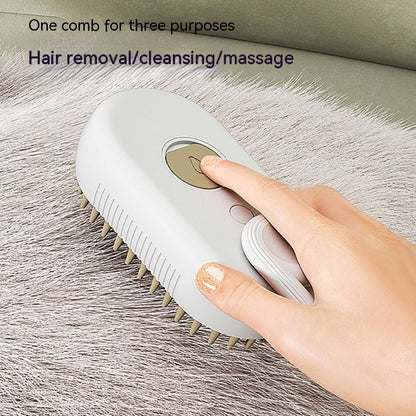 Cat Steam Spray Brush - Pet Grooming Comb Fur Removal Brush